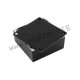 1590DBK, Hammond diecast aluminium enclosures, IP54/IP65, unpainted smooth surface or black coating, 1590 series 1590DBK