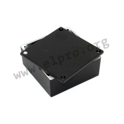 1590DBK, Hammond diecast aluminium enclosures, IP54/IP65, unpainted smooth surface or black coating, 1590 series