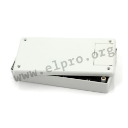 1599EGYBAT, Hammond general purpose enclosures, ABS, IP54, flame-retardant, recessed top, 1599 series