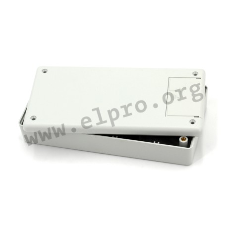1599EGYBAT, Hammond general purpose enclosures, ABS, IP54, flame-retardant, recessed top, 1599 series