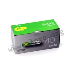 GPSUP24A955C40, GP Batteries alkaline manganese batteries, Super Alkaline series