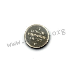 CR1220MFR.IB, Renata Lithium-Mangandioxid-Knopfzellen, Industrieverpackung, CR Serie