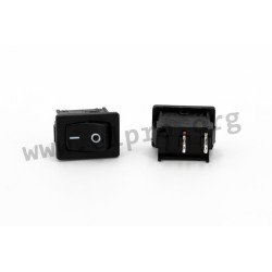 A12131121000, Molveno rocker switches, 10A, for 13x19mm panel cut-out, A1 series