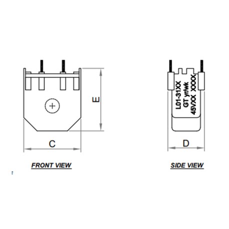 L01-3101, GT Induktivitäten, vergossen, L01-31XX Serie