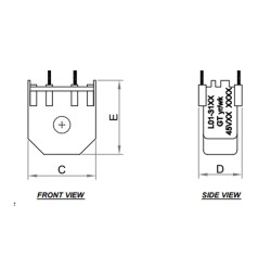 L01-3105, GT Induktivitäten, vergossen, L01-31XX Serie