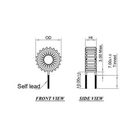 L01-2920, GT Induktivitäten, unvergossen, L01-29XX Serie