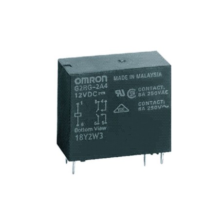 G2RG-2A4 DC12, Omron Printrelais, 8A, DPST-NO, G2RG Serie