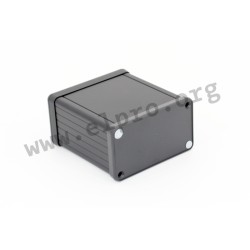 1455K802BK, Hammond Alu-Profilgehäuse, mit Endplatten, 1455 Serie