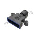 15-004730, Conec D-sub backshells, plastic, straight cable entry, 15-0046 and 15-0047 series 15-004730