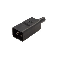 765/SW, Kaiser cold appliance plug, 70°C, straight, 765 series