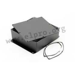 1590WFFBK, Hammond Alu-Druckgussgehäuse, IP65, 1590W Serie