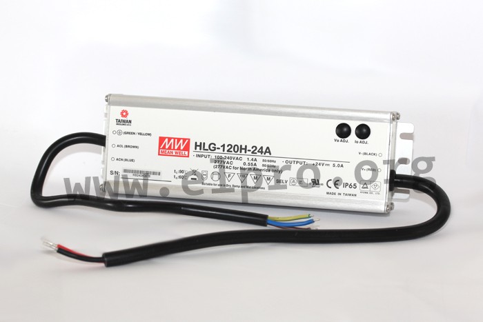 Mean Well HLG-120H-12B, dimmbares Netzteil 230V auf DC 12V/120W speziell für LED-Beleuchtung, Trafo für Strips | Netzteile | LED-Outdoor-Strips Zubehör | LED-STRIPS
