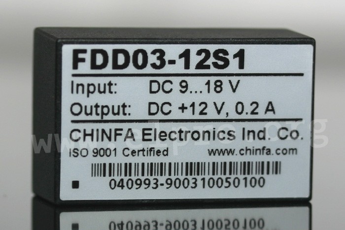 Chinfa DC/DC converters, 2 to 3W, DIL24 housing, FDD03 series - elpro ...