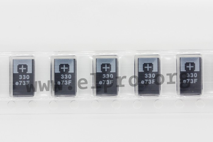 Panasonic polymer tantalum capacitors, SMD, Poscap, TPF series - elpro ...