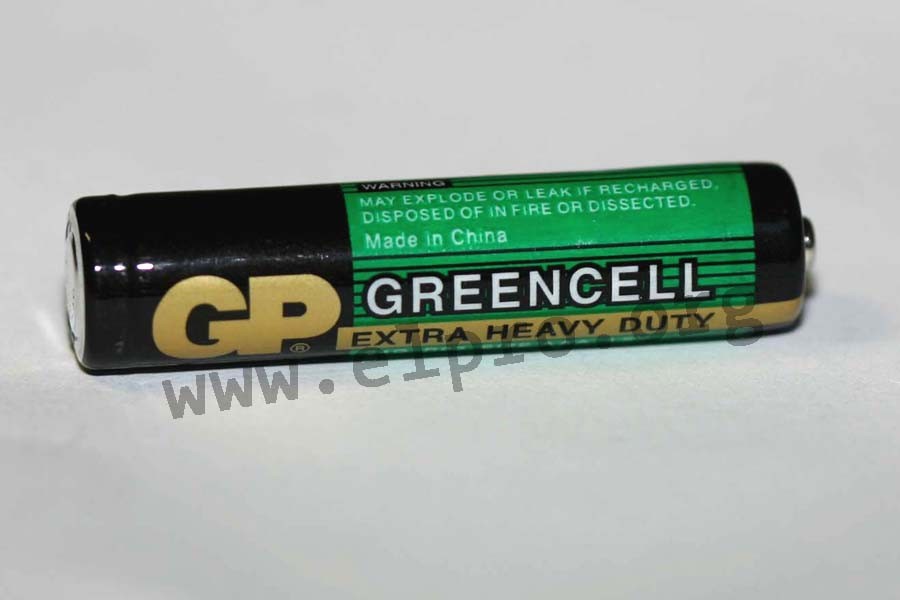 GP Batteries zinc chloride batteries, 1,5V/9V, Greencell series elpro