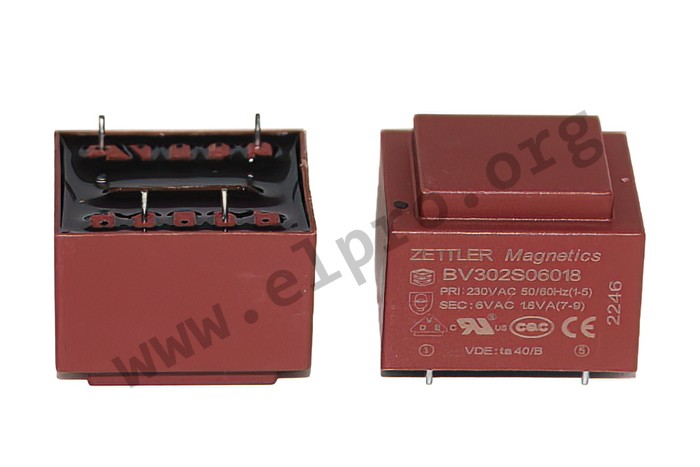 Trasformatore Isolamento PE3015-M 1.8VA 230V/6Vx2 - Per Saldatura PCB - Foto 3