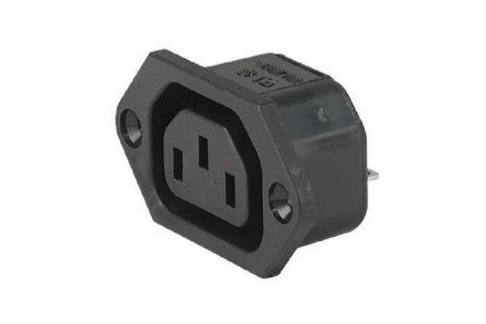Schurter IEC appliance outlets, 70°C, screw-on mounting, 6600-3 series ...