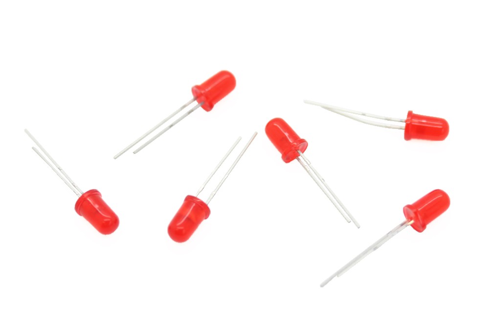 Everlight light-emitting diodes, diffuse, low cost, 5mm, 333-2 series
