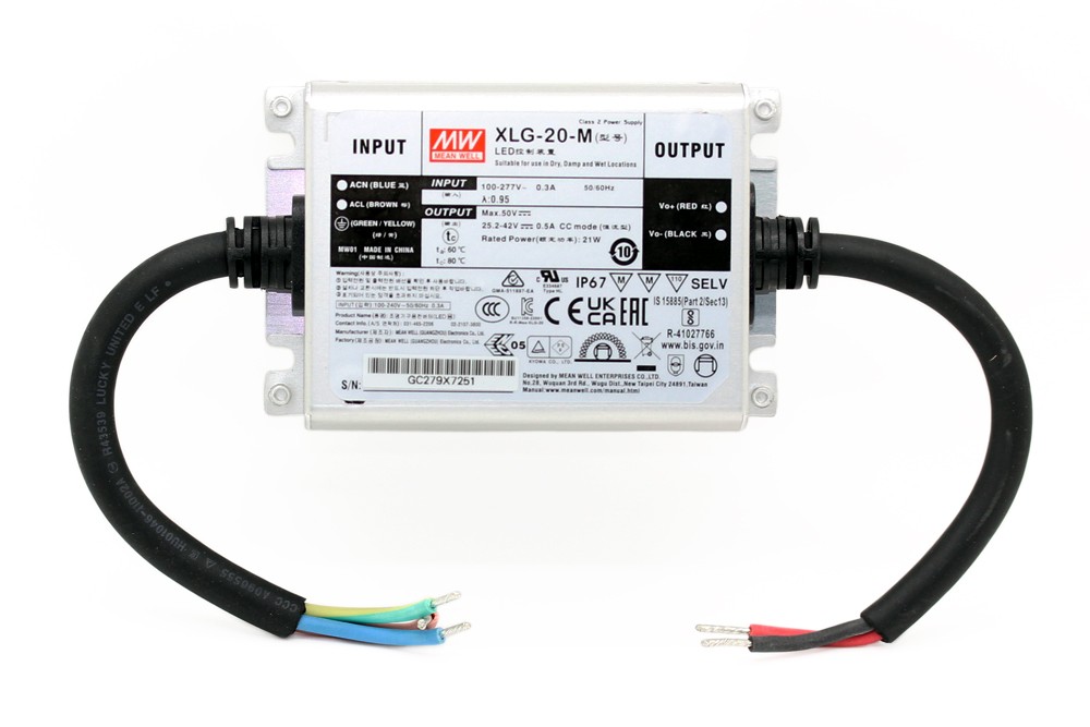 Mean Well LED-Netzteile der Serie XLG-20
