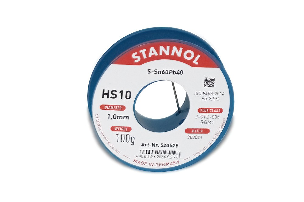 Stannol soldering wire series HS10